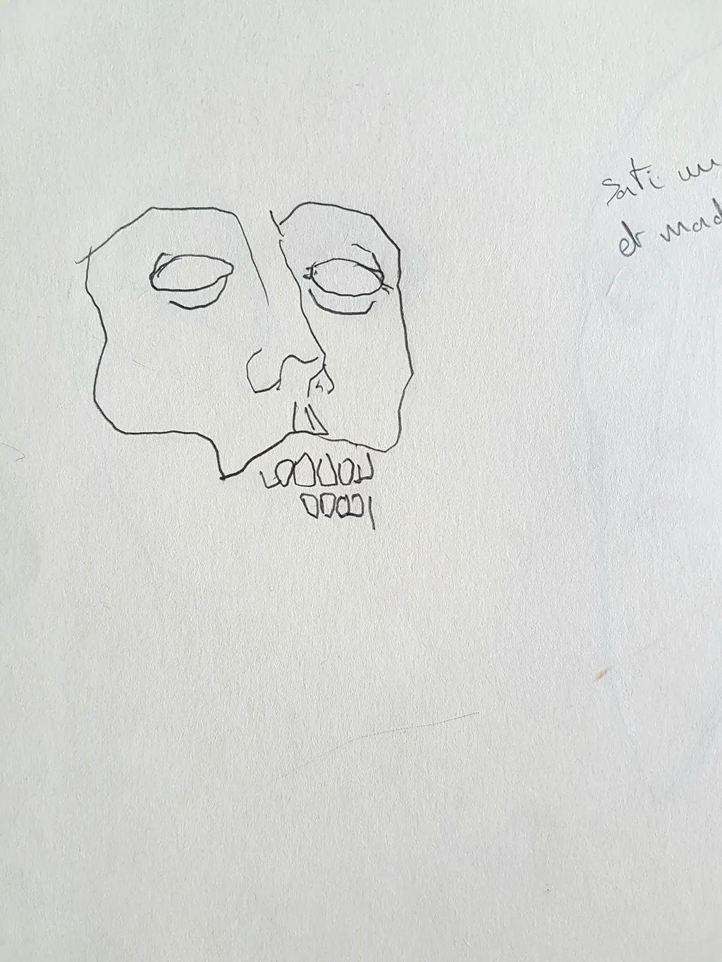 Esquisse d'un visage